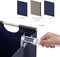 Large Foldable Storage Bins, Linen Fabric, Pack of 2, Storage Baskets with Wooden Carry Handles and Sturdy Heavy Cardboard